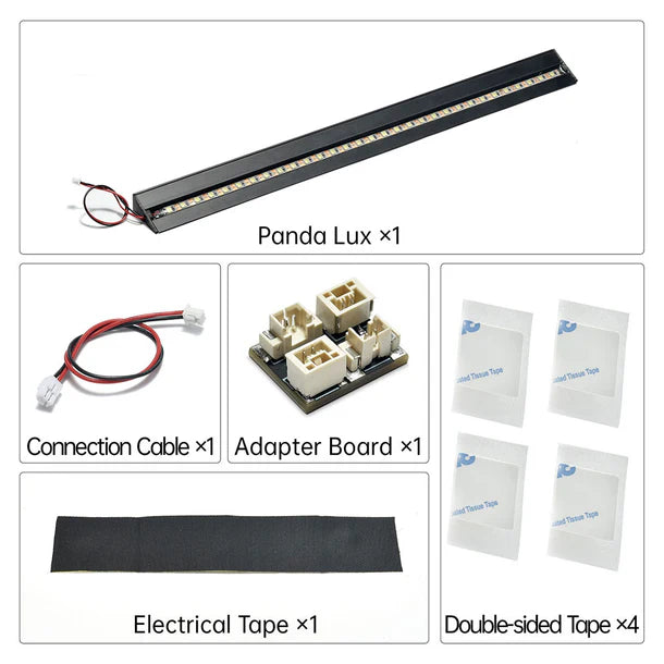 Kit BIQU Panda Lux RGB PX – Control inteligente ESP32, montaje magnético, RGBW de alto brillo, sincronización del estado de la impresora