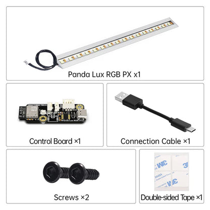 Kit BIQU Panda Lux RGB PX – Control inteligente ESP32, montaje magnético, RGBW de alto brillo, sincronización del estado de la impresora