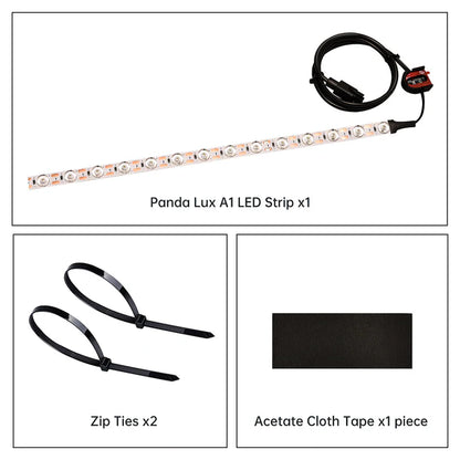 Kit de actualización LED BIQU Panda Lux para iluminar el área de impresión: iluminación de inducción automática con control de interruptor en línea para impresoras 3D Bambu Lab A1/A1 mini.