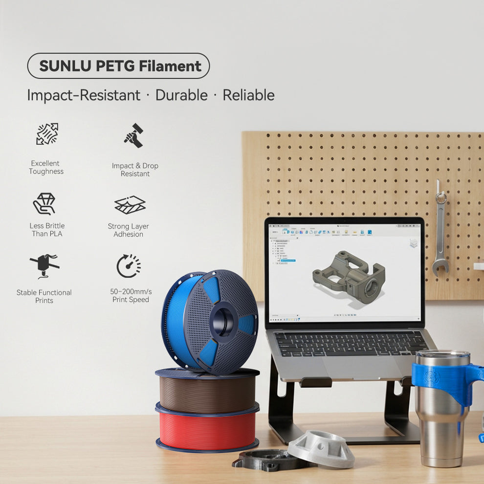 Filamento PETG SUNLU – Resistencia y Calidad Profesional