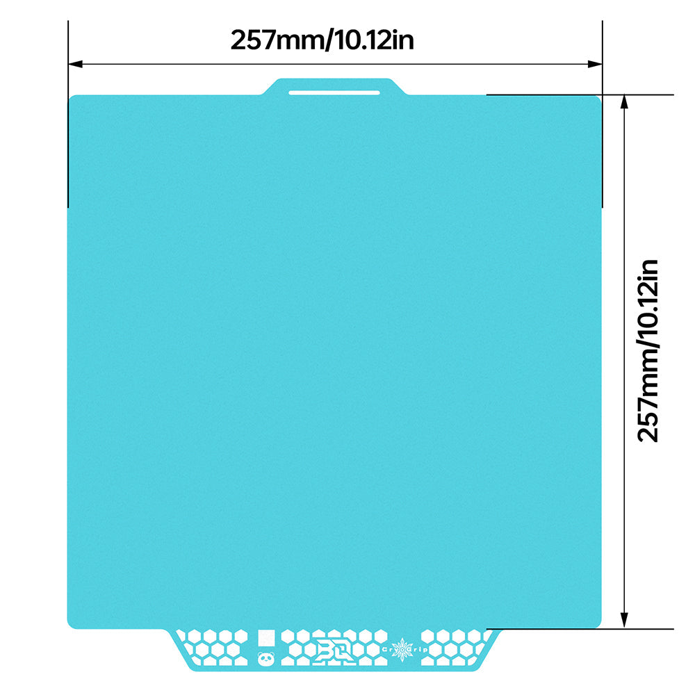Placa de construcción BIQU Panda CryoGrip Pro para impresoras Bambu X1/P1/A1 compuesto de 7 capas de doble cara con acero magnético de alta resistencia, impresión de bajo consumo energético.