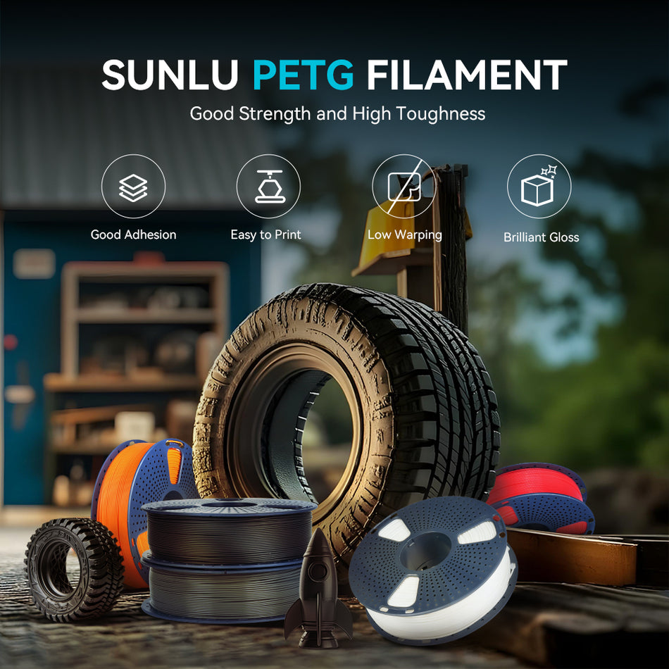 Filamento PETG SUNLU – Resistencia y Calidad Profesional