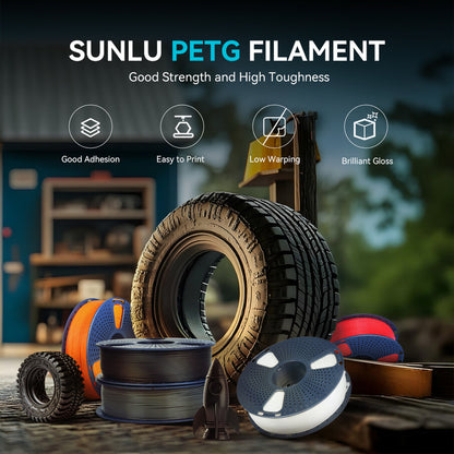 Filamento PETG SUNLU – Resistencia y Calidad Profesional