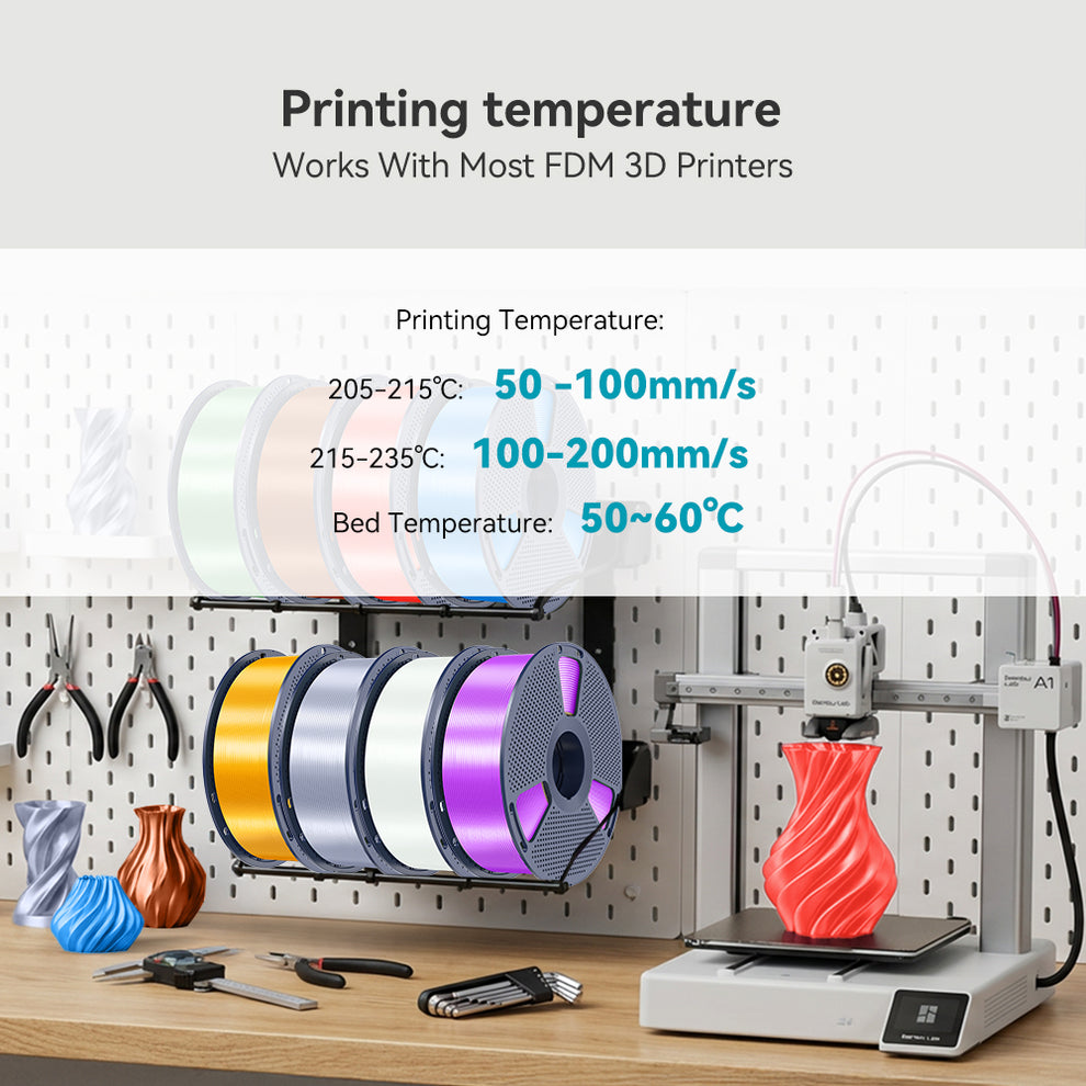 Filamento SILK PLA+ Premium SUNLU